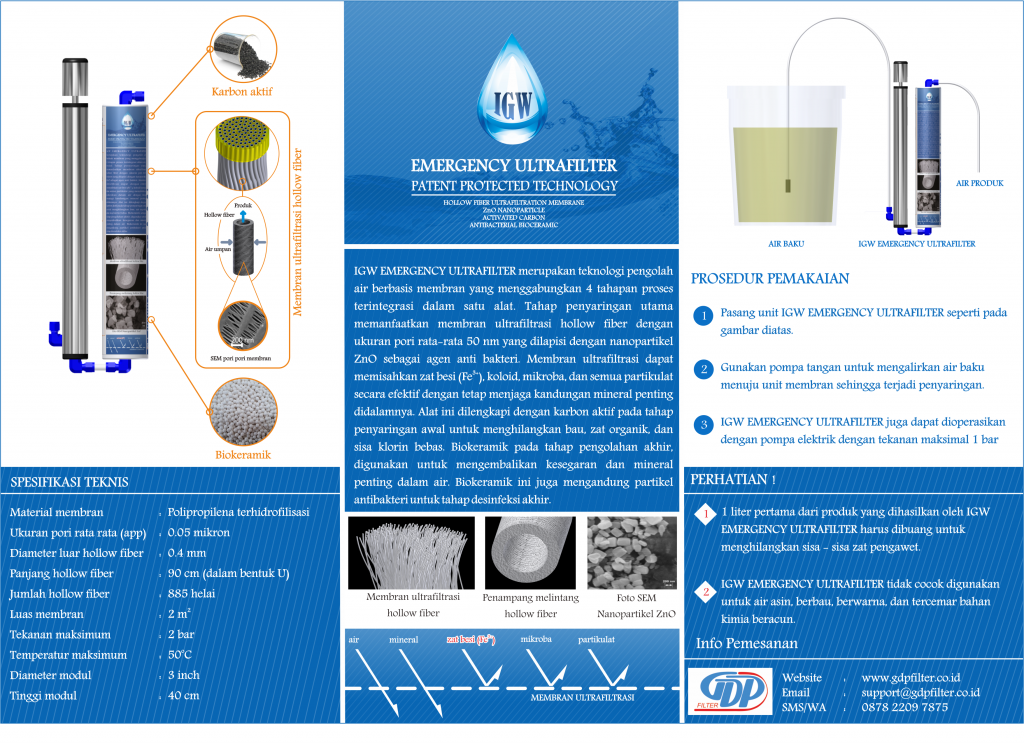 IBrosur GW Emergency Ultrafiltrasi